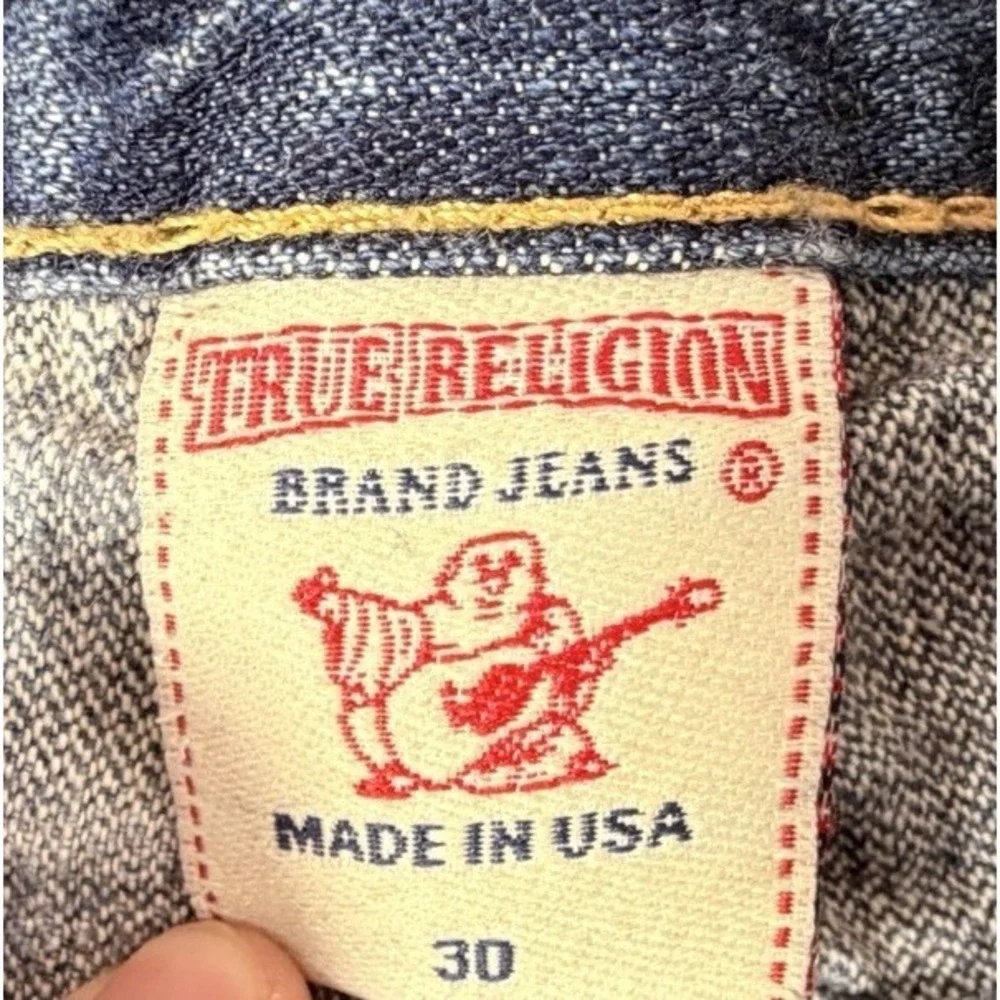 True Religion Jeans Men's Sz 30 Billy Bootcut Denim Medium Wash Blue Made In USA